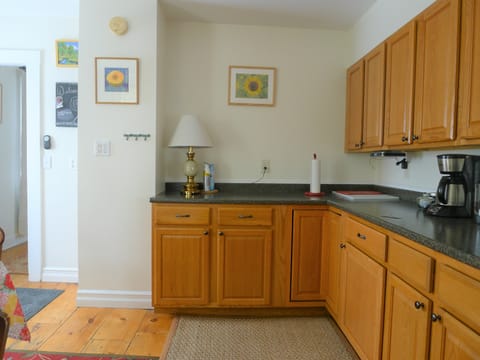 Lots of counter space for food preparation. 