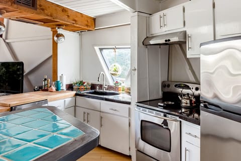 You'll have every pot, pan, and utensil necessary to cook - Oil, S&P, as well