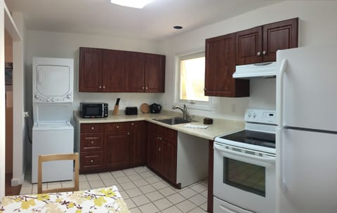 Second fully stocked kitchen with additional washer/dryer. Located upstairs
