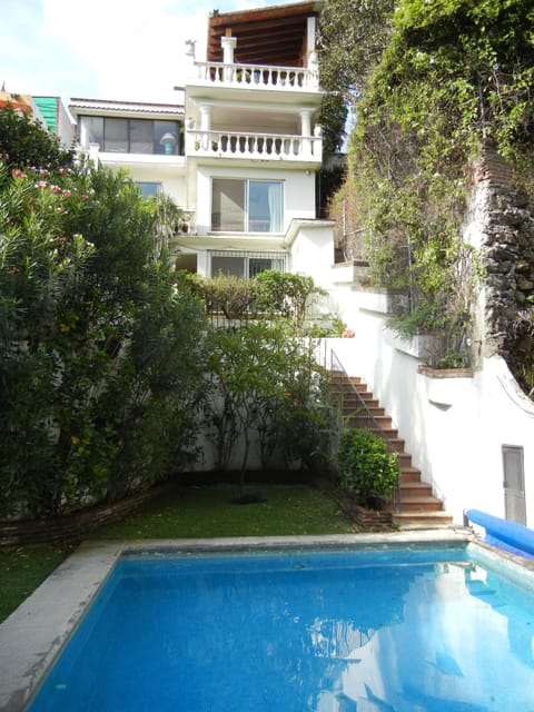 Villa Golondrina seen from the pool. Apt is 2nd from the top.