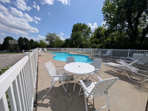 Seasonal, heated pool open seasonally