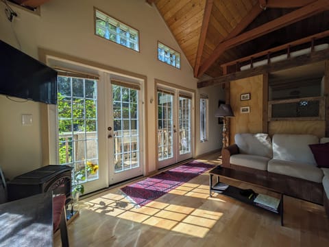The cottage is a symphony of light with 49 windows.