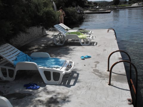Beach under the house