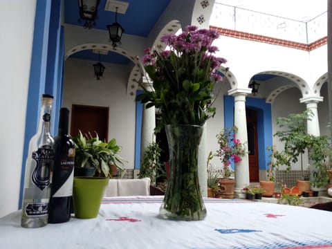 A colonial house in the city center of Oaxaca
