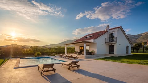 Villa at dusk