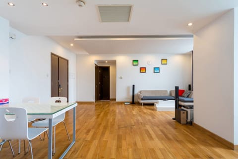 living room with natural oak wood floor