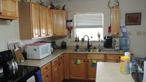 Bottled water & keurig coffee maker