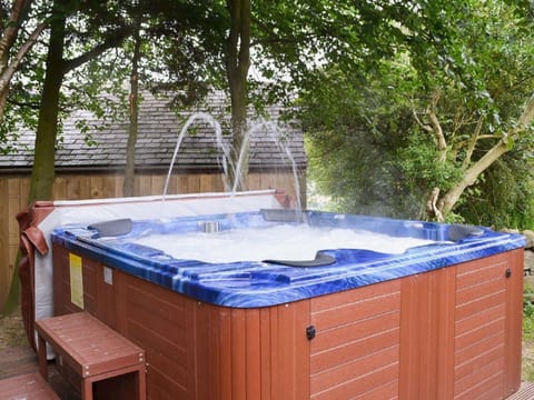 Large Hot Tub which seats 8.  Also outside TV