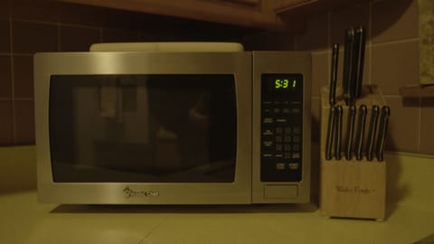 Microwave in Kitchen