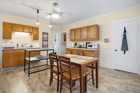 Lots of space here for weeks at a time. Plenty of outlets to charge electronics