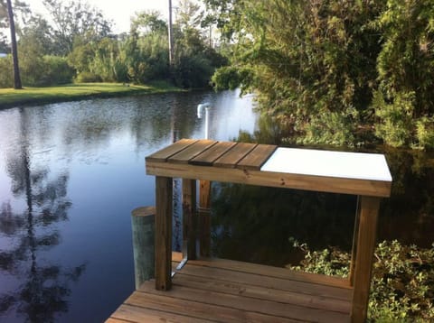Fishing Cleaning Table with running water.  