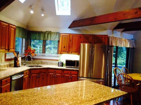 New kitchen with granite tops