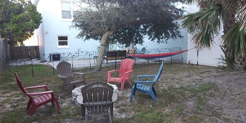 fire pit and hammock for your use