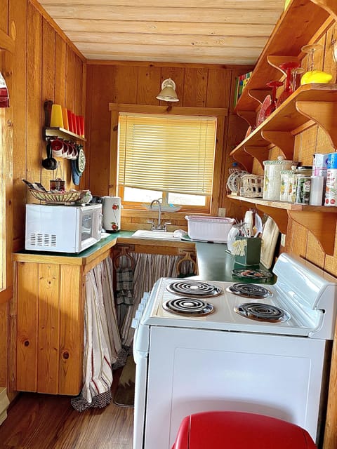 Close up of the kitchen