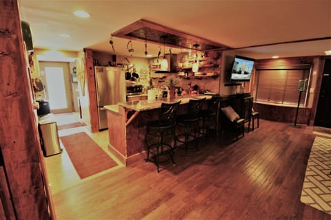 Kitchen with full size appliances and very well equipped for baking or cooking!