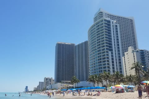 Our property is straight on the beach in he most amazing spot in Hollywood Beach