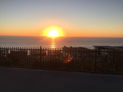 Sunset from strand beach