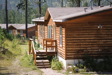 The Ponderosa Cabin with the Aspen Cabin in the background
