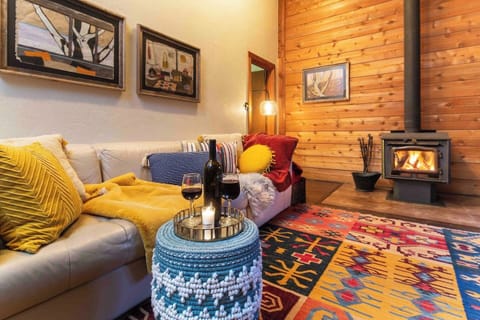 The Loft is a cozy cabin nestled into the Shawnee National Forest on a 70-acre farm located in the heart of the wine trail.