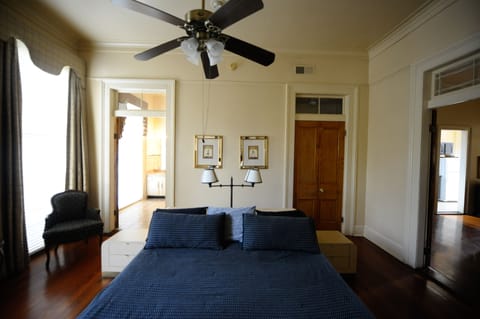 Bedroom has private bath