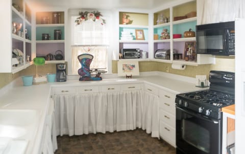 Fully stocked kitchen