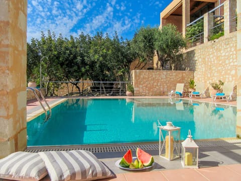 Summer morning at the pool