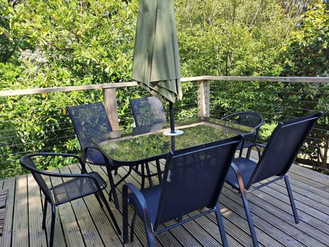 New seating on the decking area. 