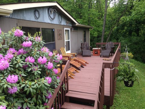 Wonderful view of Grandfather Mountain from front deck...