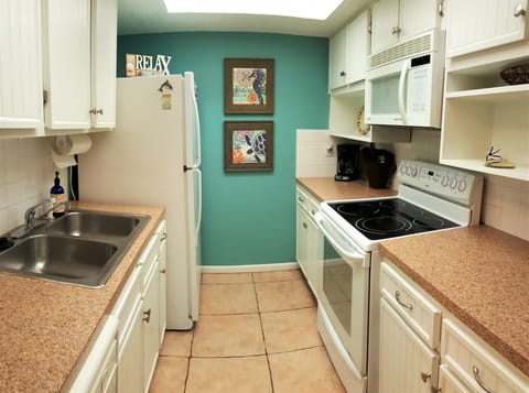 Fully stocked kitchen