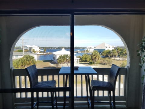 Lagoon facing balcony perfect for coffee in the morning!