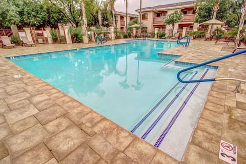 Pool is heated year round