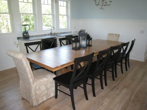 Dining room with seating for twelve