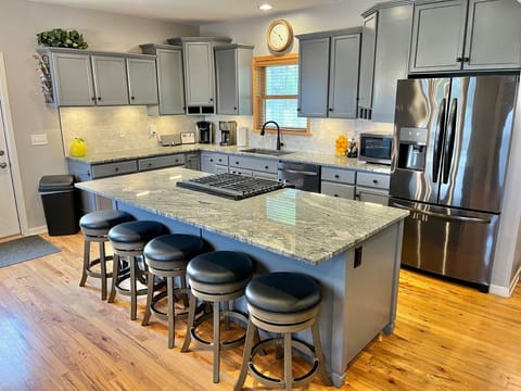 Your large dream kitchen awaits! Fully stocked for entertaining big groups!