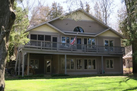 The deck is a great place to relax with a coffee each morning.