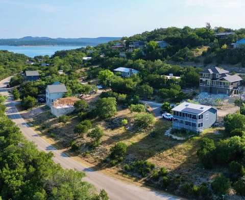 Two story with view from all rooms. 
Walking distance to lake 