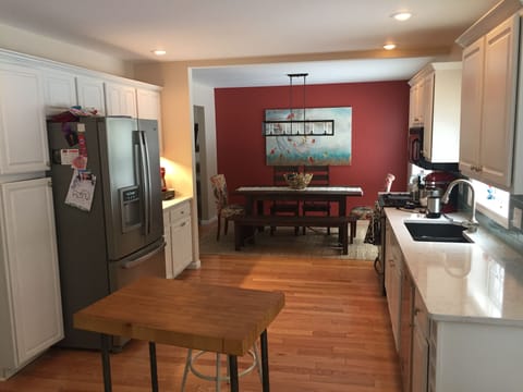 Recently updated open concept kitchen 