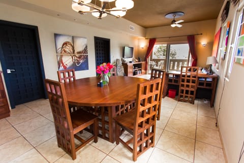 Specious and elegant dining area, seating for 10, large living and entertainment