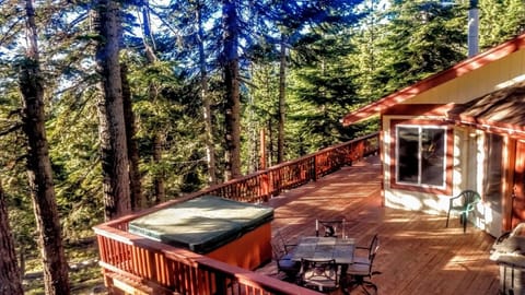 Hot Tub and Wrap-Around Decks Overlook Heavenly and Several Mountain Ranges