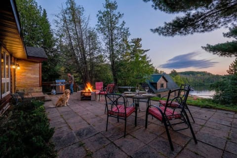 The front Patio at Sunset