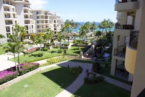 Villa La Estancia, inner view of waterfront resort from our patio