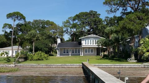 Taken from our dock. We now have a fenced back yard -- safer for pets and kids.