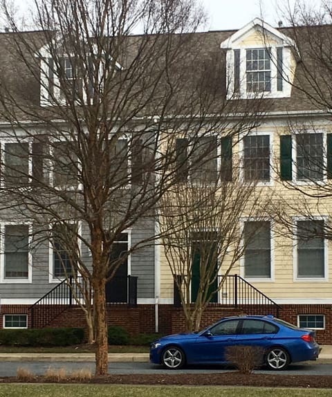 View of the front of the home from the Village Green park