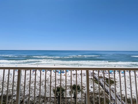 Wake up to endless blue skies and panoramic ocean views from the top floor of Azure