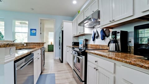 Fully stocked kitchen
