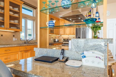 There's a dedicated work desk with great WiFi!