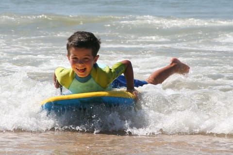 Fun at the beach is only a 6 minute walk away