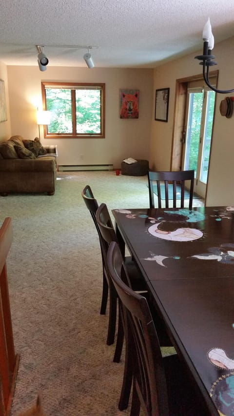 Open dining and living room