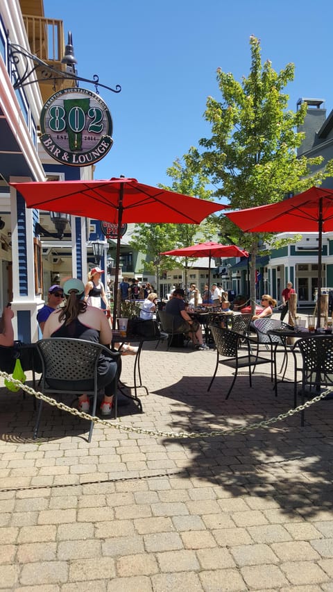 Lunch in the Stratton Village - a 3-minute walk from the condo