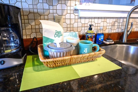 Enjoy your Morning Bliss coffee, a Mermaid Cottage special blend made just for our guest!