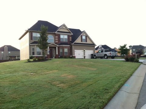 Driveway accommodates 4 vehicles.  
